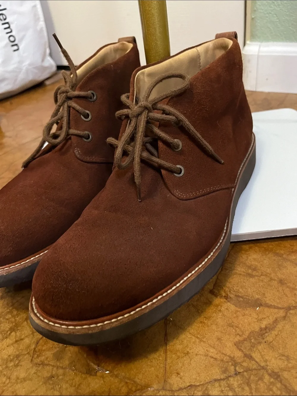 NWOT Samuel Hubbard Brown Suede Leather Ankle Chukka Boots Men's Size 9.5